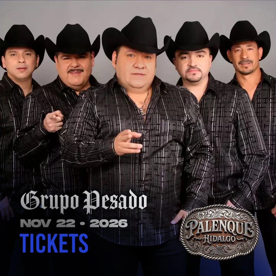 Flyer for Grupo Pesado at Payne Arena in Hidalgo, TX on Sunday, November 22, 2026